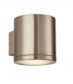 LED 1 Light Outdoor Wall Marine Grade Brushed Stainless Steel, Glass IP44 - 1