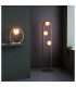 Enzo Multi Arm Floor Lamp Brushed Silver Finish Gloss Opal Glass 3x G9-4