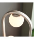 Enzo Multi Arm Floor Lamp Brushed Silver Finish Gloss Opal Glass 3x G9-6