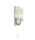 Edrea Bathroom Wall Lamp Chrome Plate Frosted Glass 1x G9-1