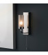 Edrea Bathroom Wall Lamp Chrome Plate Frosted Glass 1x G9-2
