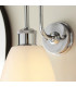Piper Bathroom Wall Lamp Chrome Plate Gloss Opal Glass 1x E27-7