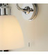 Piper Bathroom Wall Lamp Chrome Plate Gloss Opal Glass 1x E27-8