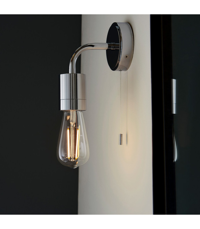 Modern Bathroom Wall Lamp Chrome Plate 1x E27-4