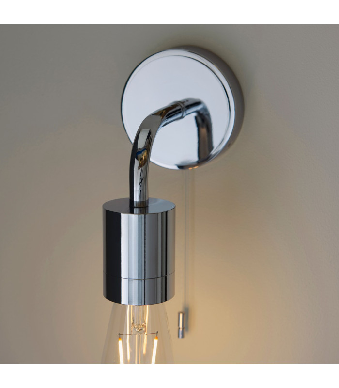Modern Bathroom Wall Lamp Chrome Plate 1x E27-6