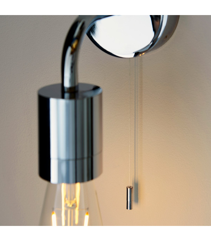 Modern Bathroom Wall Lamp Chrome Plate 1x E27-7