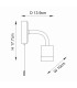 Modern Bathroom Wall Lamp Chrome Plate 1x E27-9