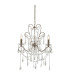 Berkley Chandeliers Aged Silver Paint Clear Cut Glass 3x E14-1
