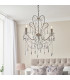 Berkley Chandeliers Aged Silver Paint Clear Cut Glass 3x E14-2