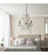Berkley Chandeliers Aged Silver Paint Clear Cut Glass 3x E14-3