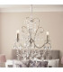 Berkley Chandeliers Aged Silver Paint Clear Cut Glass 3x E14-4