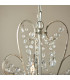 Berkley Chandeliers Aged Silver Paint Clear Cut Glass 3x E14-5
