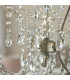 Berkley Chandeliers Aged Silver Paint Clear Cut Glass 3x E14-6