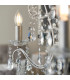 Berkley Chandeliers Aged Silver Paint Clear Cut Glass 3x E14-7