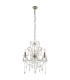 Berkley Chandeliers Aged Silver Paint Clear Cut Glass 3x E14-9