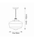 Camberley Dome Pendant Ceiling Light Bright Nickel Plate Opal Glass 1x E27-8