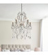 Berkley Chandeliers Aged Silver Paint Clear Cut Glass 5x E14-2