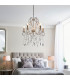 Berkley Chandeliers Aged Silver Paint Clear Cut Glass 5x E14-3