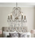 Berkley Chandeliers Aged Silver Paint Clear Cut Glass 5x E14-5