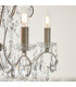 Berkley Chandeliers Aged Silver Paint Clear Cut Glass 5x E14-9