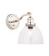 Hansen Dome Wall Lamp Bright Nickel Plate Clear Glass 1x E14-1