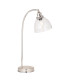 Hansen Desk Task Lamp Bright Nickel Plate Clear Glass 1x E14-1