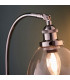 Hansen Desk Task Lamp Bright Nickel Plate Clear Glass 1x E14-7
