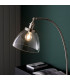 Hansen Task Floor Lamp Bright Nickel Plate Clear Glass 1x E27-6