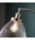 Hansen Task Floor Lamp Bright Nickel Plate Clear Glass 1x E27-7