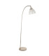 Hansen Task Floor Lamp Bright Nickel Plate Clear Glass 1x E27-9