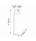 Hansen Task Floor Lamp Bright Nickel Plate Clear Glass 1x E27-10