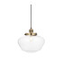 Camberley Dome Pendant Ceiling Light Antique Brass Plate Clear Glass 1x E27-1