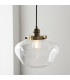 Camberley Dome Pendant Ceiling Light Antique Brass Plate Clear Glass 1x E27-4