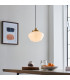 Camberley Dome Pendant Ceiling Light Brass Plate Opal Glass 1x E27-2