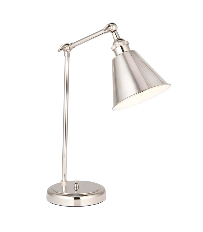 Hal Desk Task Lamp Bright Nickel Plate 1x E14-1