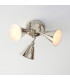 Hal Multi Arm Semi Flush Ceiling Lamp Bright Nickel Plate 3x E14-2