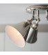 Hal Multi Arm Semi Flush Ceiling Lamp Bright Nickel Plate 3x E14-6
