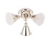 Hal Multi Arm Semi Flush Ceiling Lamp Bright Nickel Plate 3x E14-7
