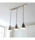 Hal Ceiling Spotlight Bar Bright Nickel Plate 3x E27-2