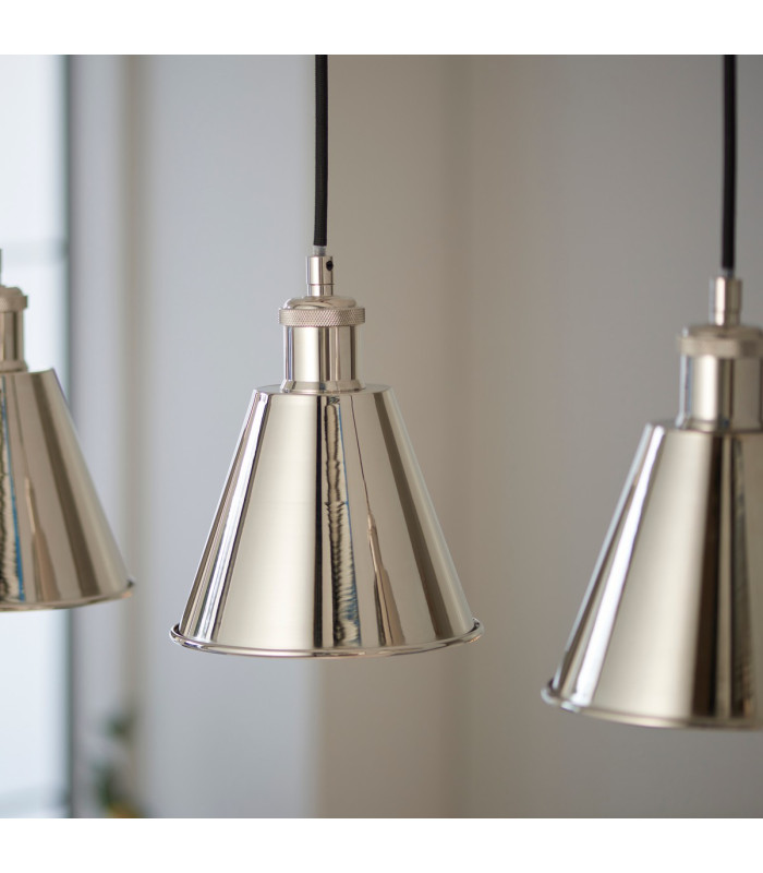Hal Ceiling Spotlight Bar Bright Nickel Plate 3x E27-6