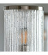 Henbury Multi Arm Pendant Ceiling Light Bright Nickel Plate, Ribbed Bubble Glass, 5x E14