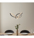 Francisca Integrated LED Pendant Ceiling Light Textured Black, Clear Faceted Acrylic, 1x Integrated LED
