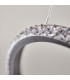 Francisca Integrated LED Pendant Ceiling Light Textured Black, Clear Faceted Acrylic, 1x Integrated LED