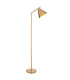 Cape Task Floor Lamp Warm Antique Brass Plate, 1x E27