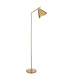 Cape Task Floor Lamp Warm Antique Brass Plate, 1x E27