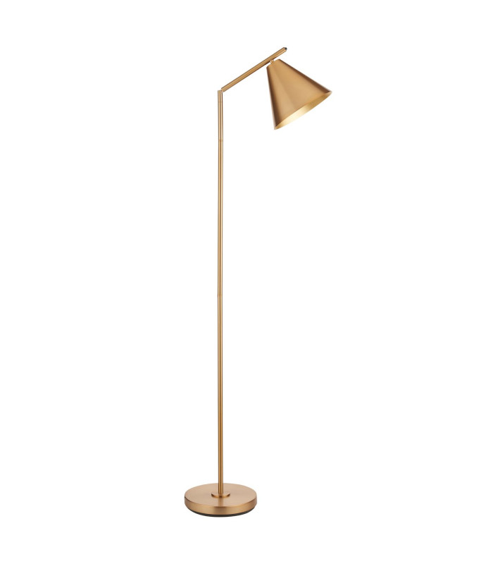 Cape Task Floor Lamp Warm Antique Brass Plate, 1x E27