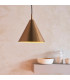 Cape Dome Pendant Ceiling Light Warm Antique Brass Plate, 1x E27