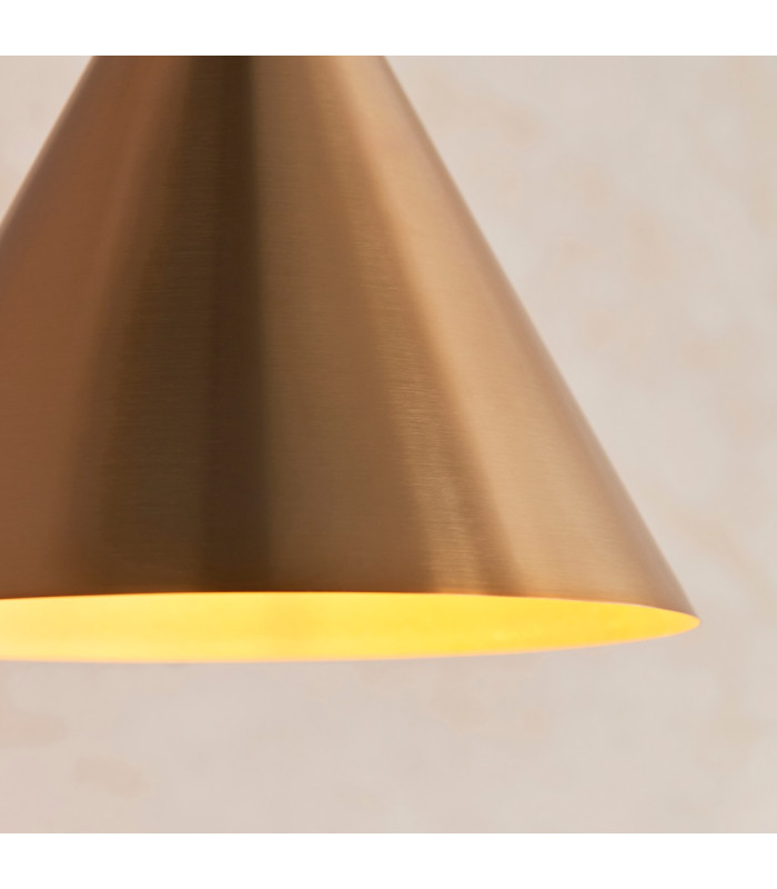 Cape Dome Pendant Ceiling Light Warm Antique Brass Plate, 1x E27