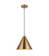 Cape Dome Pendant Ceiling Light Warm Antique Brass Plate, 1x E27