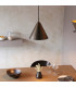 Cape Dome Pendant Ceiling Light Brushed Antique Bronze Plate, 1x E27